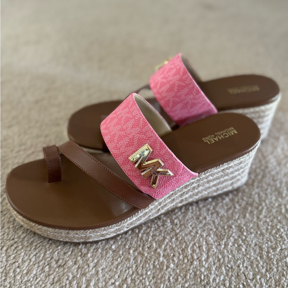 Michael Michael Kors Sidney Mid Wedge Slide Sandal- NO BOX